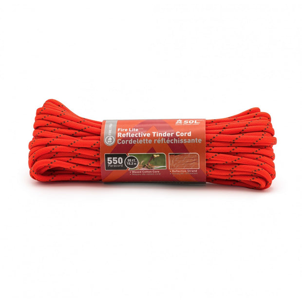Adventure Medical Kits SOL Fire Lite 550 Reflective Tinder Cord (50ft)