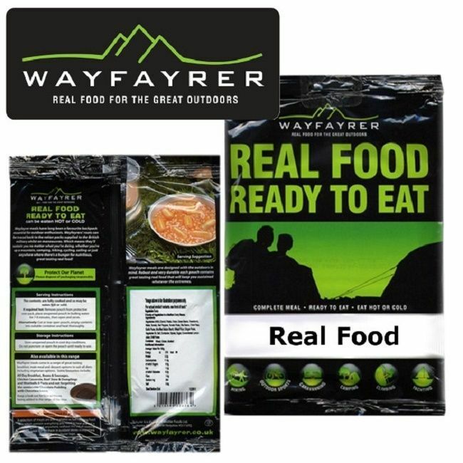 Wayfayrer Expedition Camping Food Complete Meal Ready to eat Hot or Cold