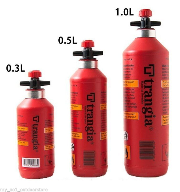 Trangia Fuel Bottle with Safety Valve - 1.0lt, 0.5lt, 0.3lt
