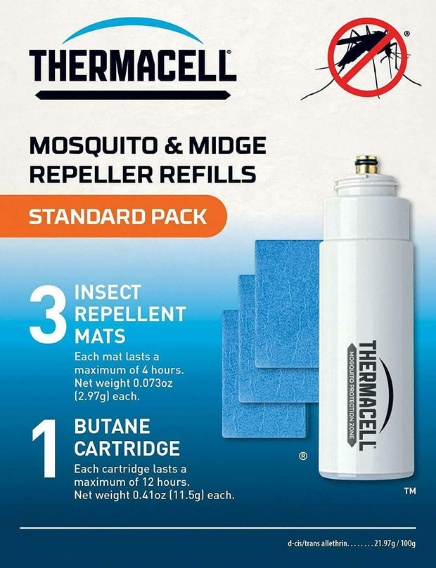 Thermacell Standard Mosquito Repellent Refill Pack (Mats & Gas)