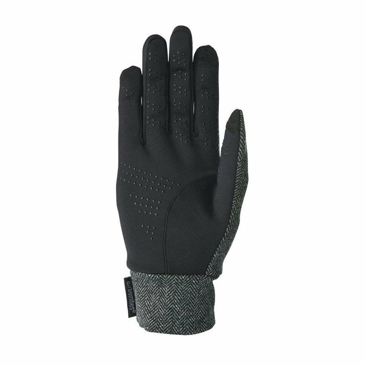 Extremities Herringbone Touch Liner Gloves - Grey