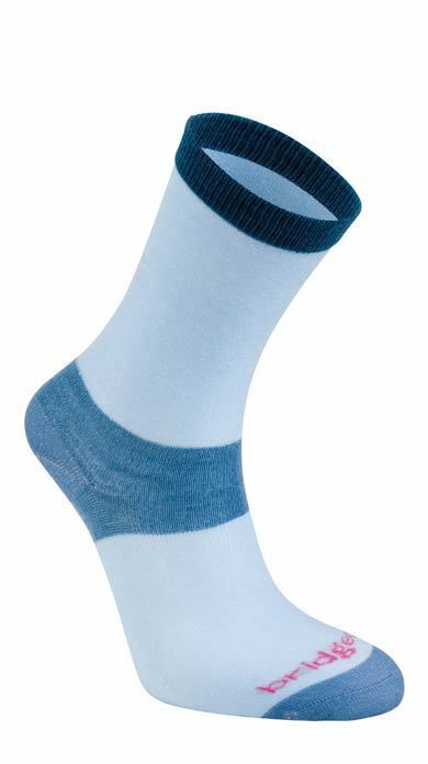 Bridgedale Women's Coolmax Liner Socks (Twin Pack) - Sky Blue