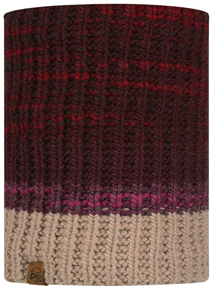 Buff Alina Knitted & Fleece Neck Warmer - Maroon