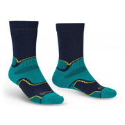 Bridgedale Men's Midweight Merino Performance Boot Sock (Trekker) - Petrol/Navy