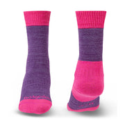 Bridgedale Women's Heavyweight Merino Comfort Boot Socks - Purple Marl