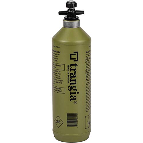 Trangia Fuel Bottle with Safety Cap - 1lt Olive