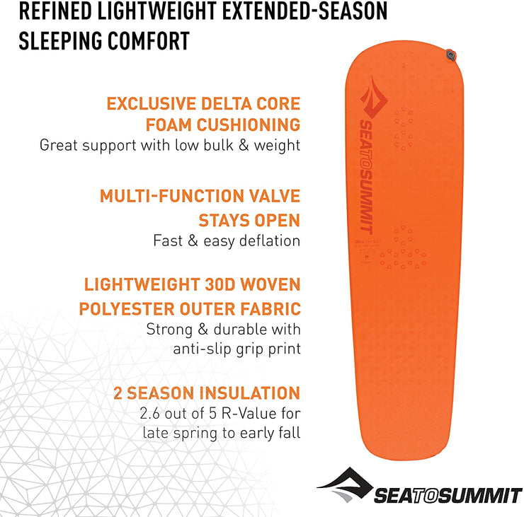 Sea To Summit Ultralight Self Inflating Mat (Regular) - Orange