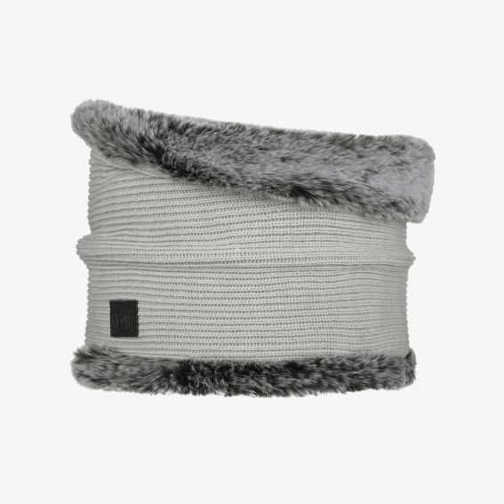 Buff Kesha Knitted Neck Warmer - Cloud Grey