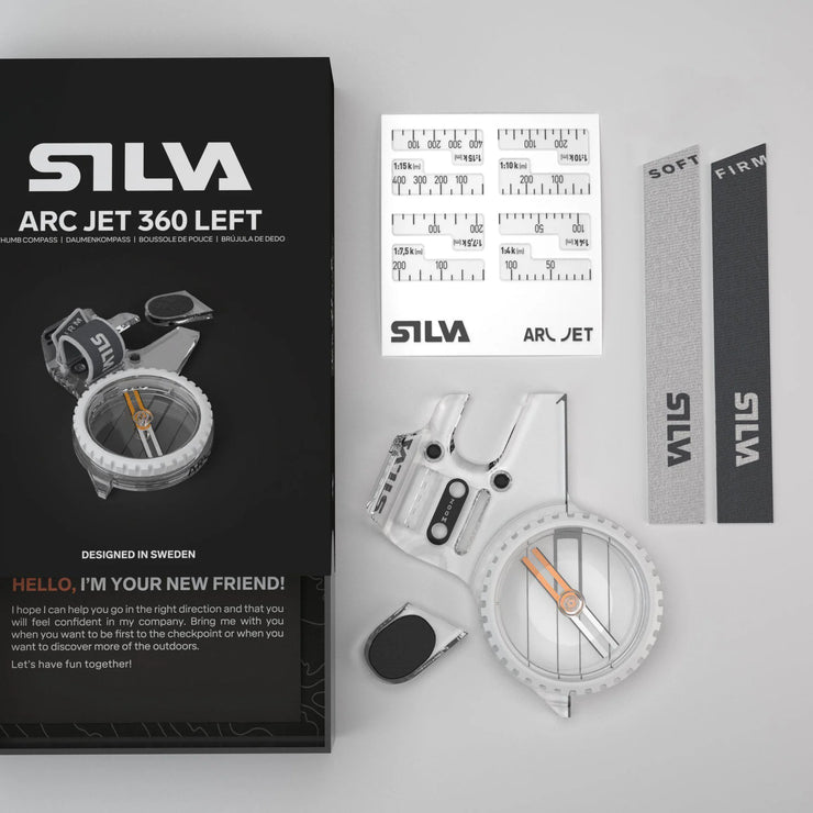 Silva Arc Jet 360 Thumb Compass - Left