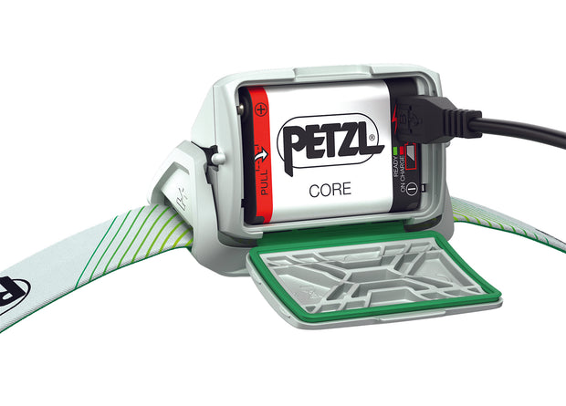 Petzl New Actik Core 600 Lumens LED Headtorch - Green