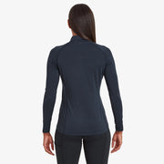 Montane Women's Dart Thermo Zip Neck T-shirt - Eclipse Blue