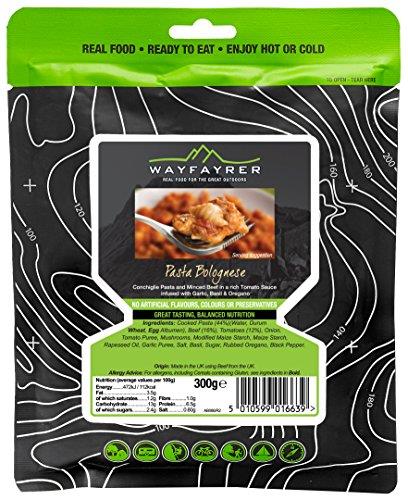 Wayfayrer Boil in the Bag Camp Food - Meal Pasta & Bolognese (6 Packs)