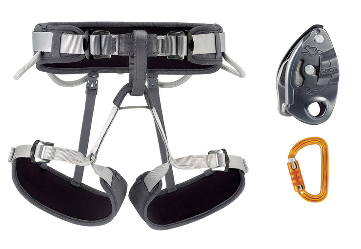 Petzl Corax Grigri Sm'D Sport Climbing Kit - Grey