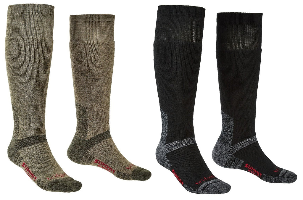 Bridgedale EXPLORER Heavyweight Merino Wool Knee Socks - Fusion Tech For Cold Weather, Hiking, Mountaineering