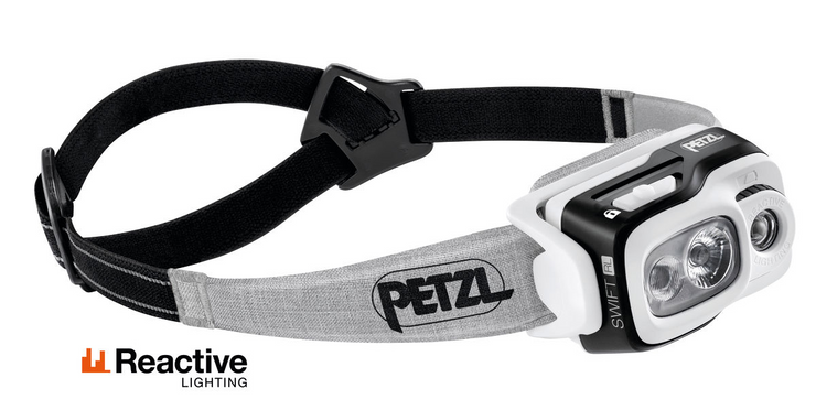 Petzl Swift RL Reactive Lighting 900 Lumens LED Headtorch