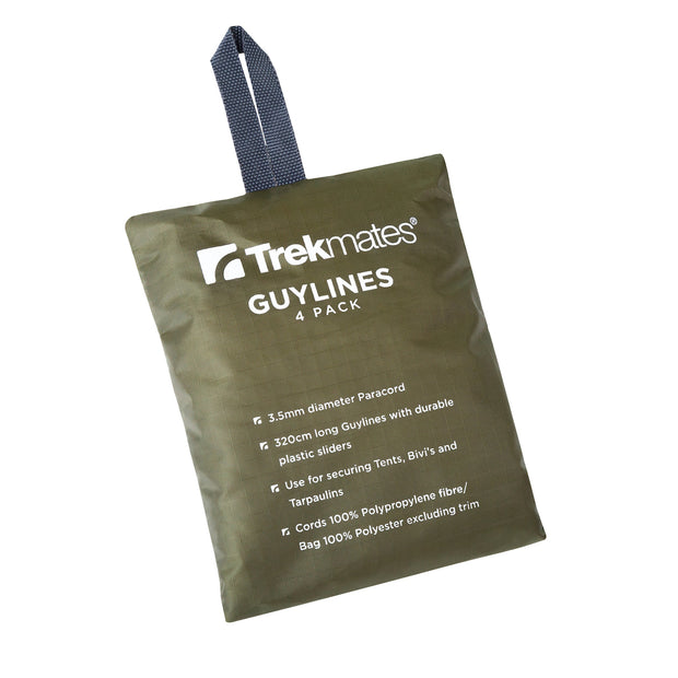 Trekmates Tent/Tarp Guylines - 4 Pack