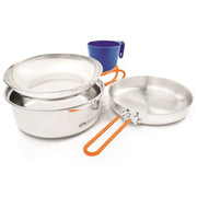 GSI Outdoors Glacier Stainless Steel Mess Kit - 1 Person