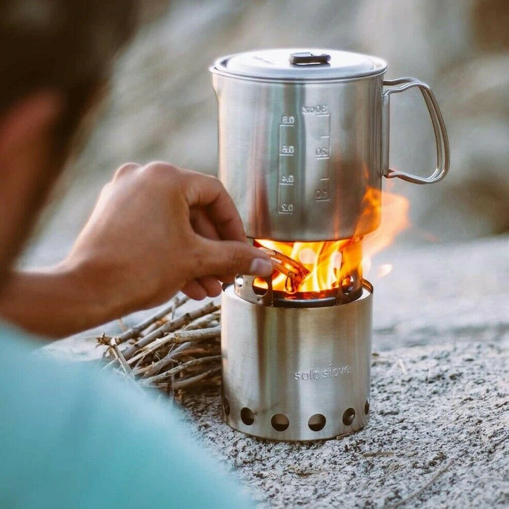 Solo Stove + Pot 900 Combi Biomass Backpacking Stove System