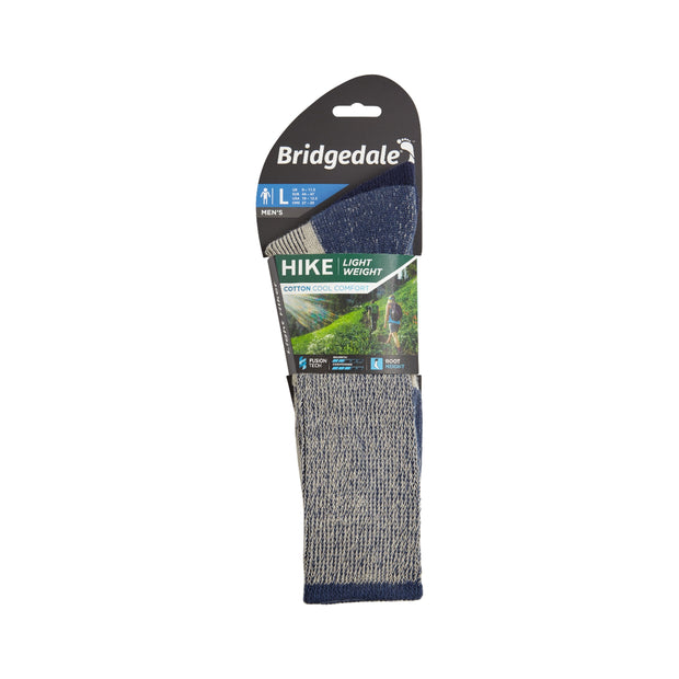 Bridgedale Men's Lightweight Coolmax Comfort Socks - Indigo Blue