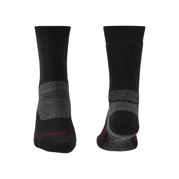 Bridgedale Men's Midweight Merino Performance Boot Sock (Trekker) - Black