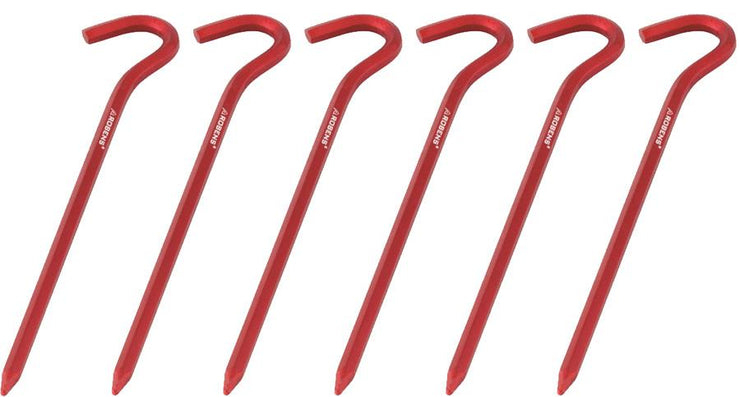 Robens Hexagon Stake Tent Peg (Pack of 6) - Red