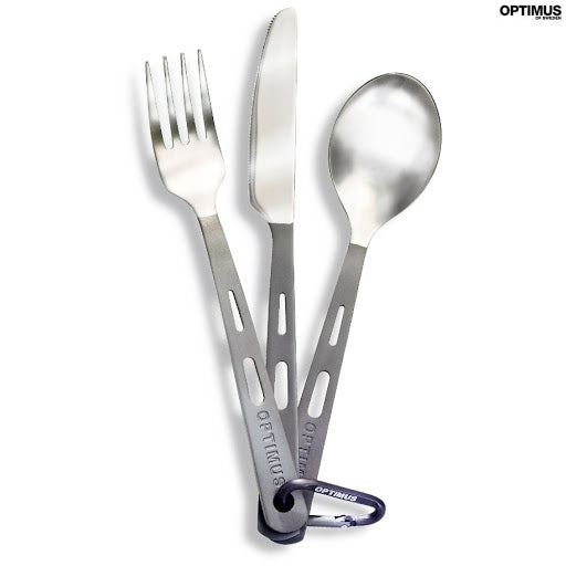 Optimus Titanium 3 Piece Cutlery Set