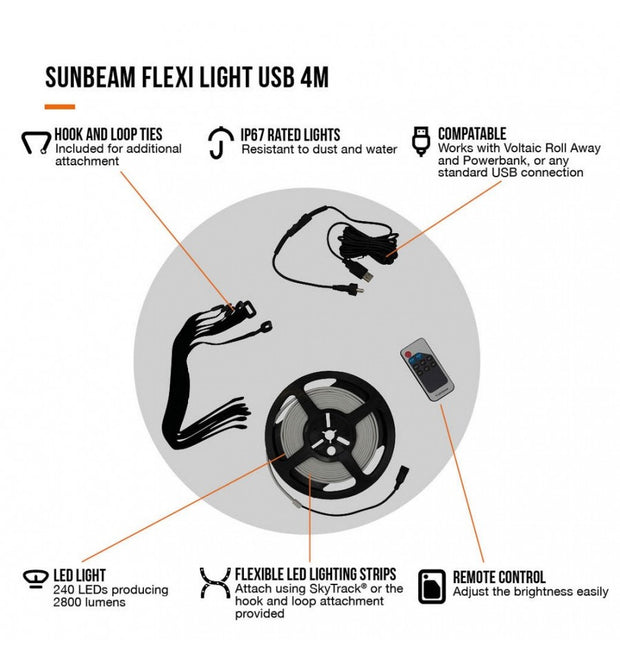 Vango Sunbeam Flexilight 4M USB