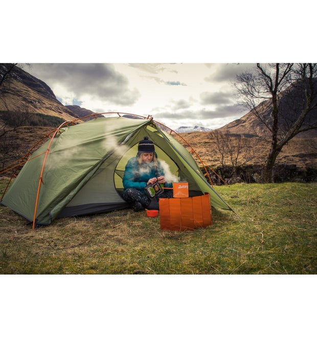 Vango Gas Camping Stove Folding Windshield  - Orange X-Large