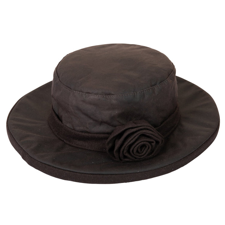 Extremities Women's Longleat Wide Brim Wax Cotton Hat