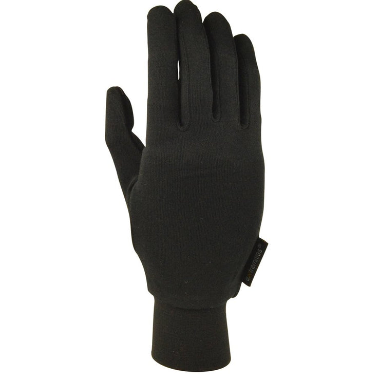 Extremities Silk Liner Glove - Black